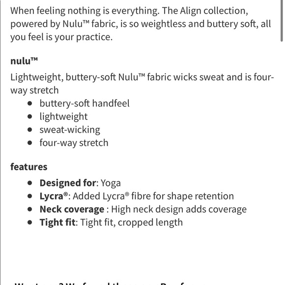 NWT Lululemon Align High-Neck Tank Top Black Size 4 - Picture 8 of 9